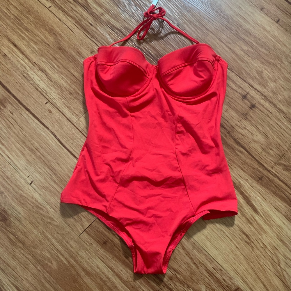 Zimmermann Red underwire one piece Size:10 NWOT